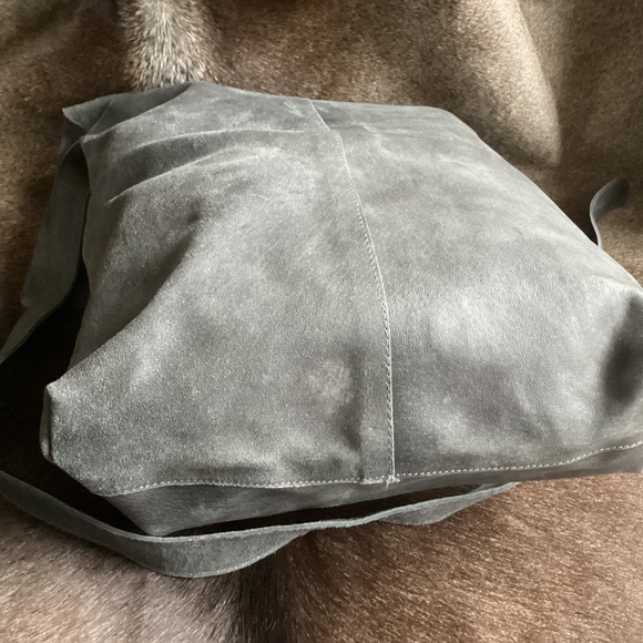 MAYKO Bags SLS Big Suede Leather Top Flap Satchel Crossbody Handbag Israel - Picture 5 of 12